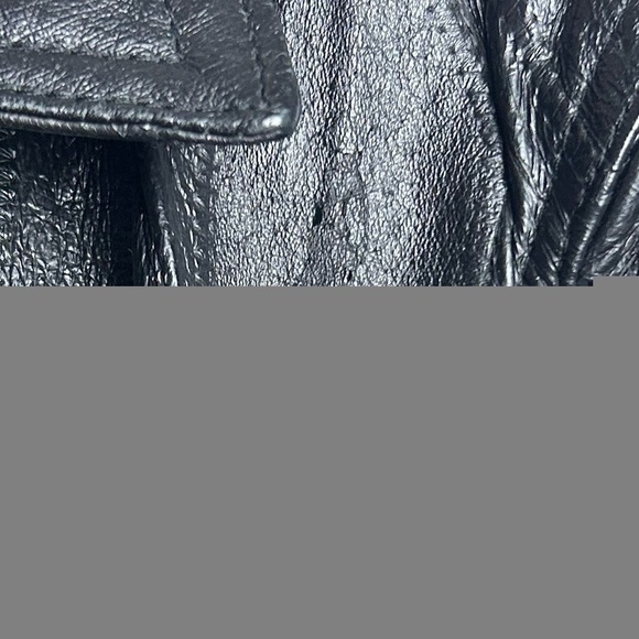 VTG 100% Genuine Leather Black Longline Trench Coat Jacket Motorcycle Equestrian - Picture 10 of 16